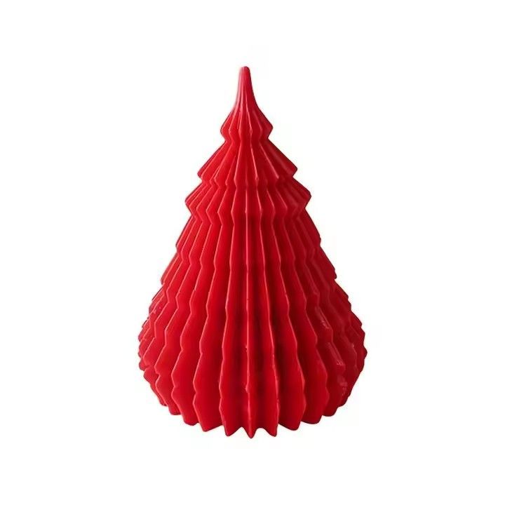 Luxe origami christmas tree scented candles home decor handmade scented christmas tree candle