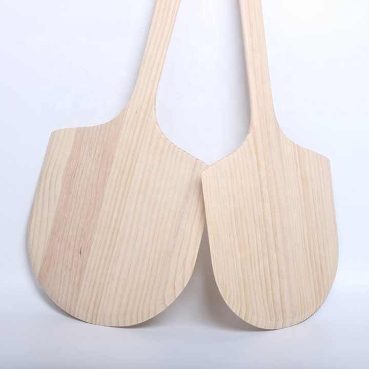 Kitchen baking utensils bamboo pizza cutting board with long handle wooden pizza peel