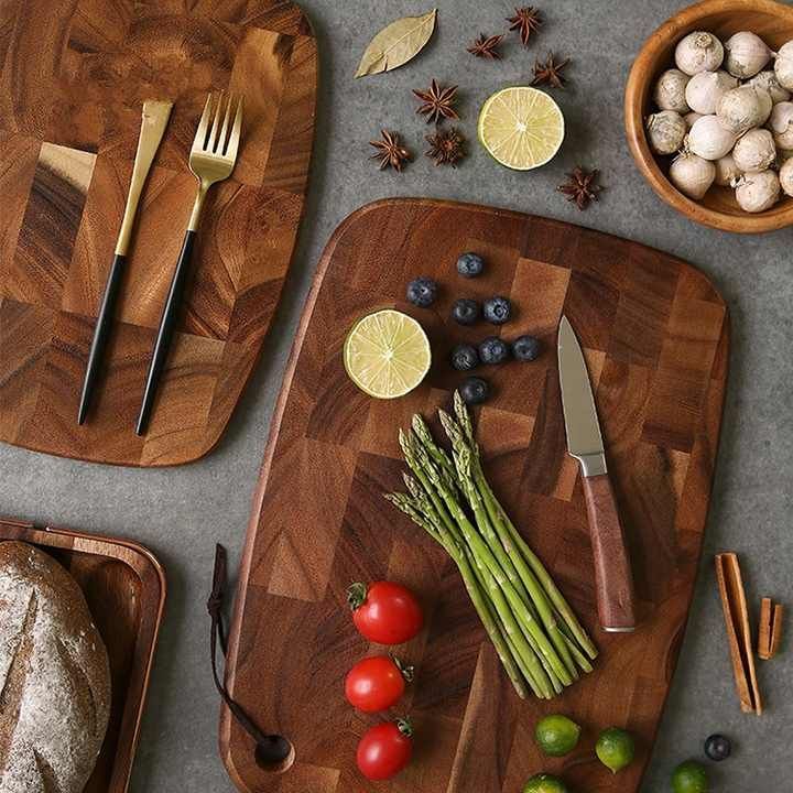 Thailand acacia wood chopping board kitchen serving board household wooden cutting board