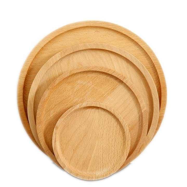 Customized style beech round wooden pizza cutting board