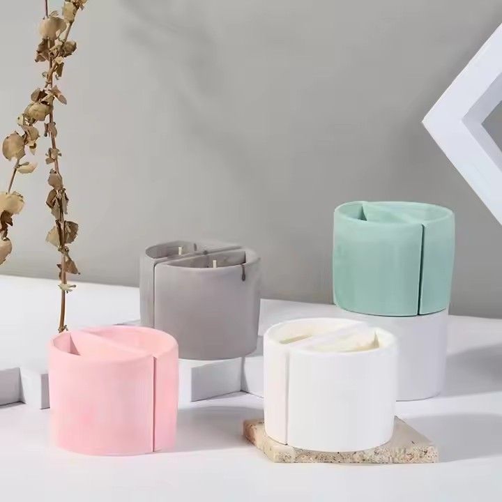 Home decor soy wax gypsum scented candles benefits amorxiao scented candle set