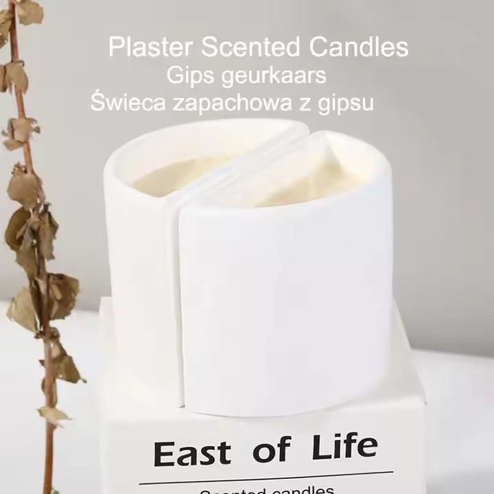 Home decor soy wax gypsum scented candles benefits amorxiao scented candle set