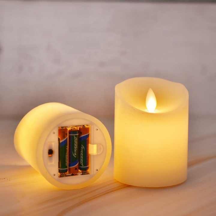 Flameless votive candles set battery operated home Christmas wedding decor led candle light pillar candles