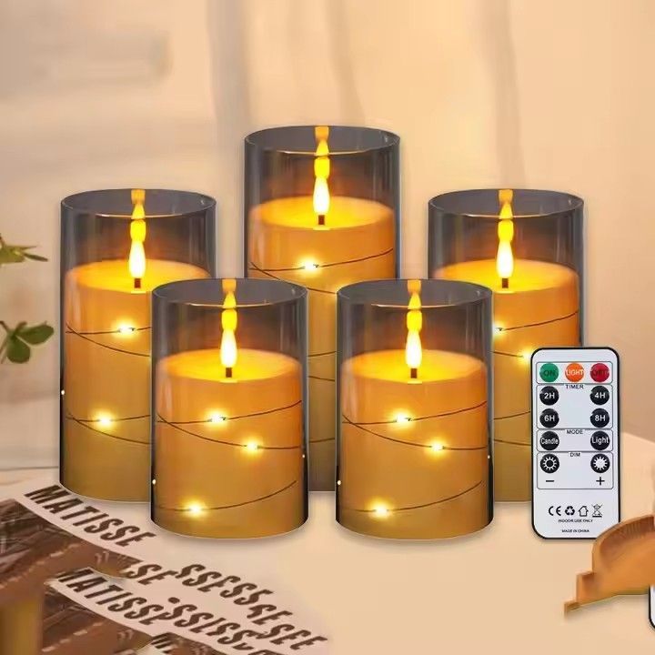 Led candle electric battery power candles flameless flicker tea candles for wedding decorative light