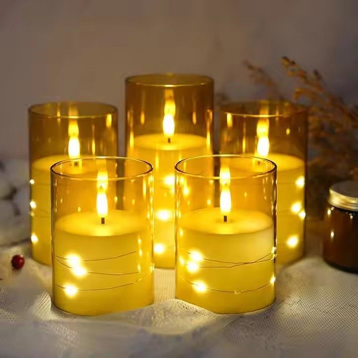 Led candle electric battery power candles flameless flicker tea candles for wedding decorative light