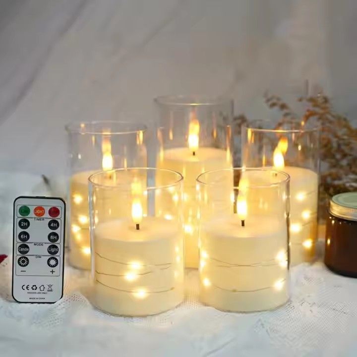 Led candle electric battery power candles flameless flicker tea candles for wedding decorative light