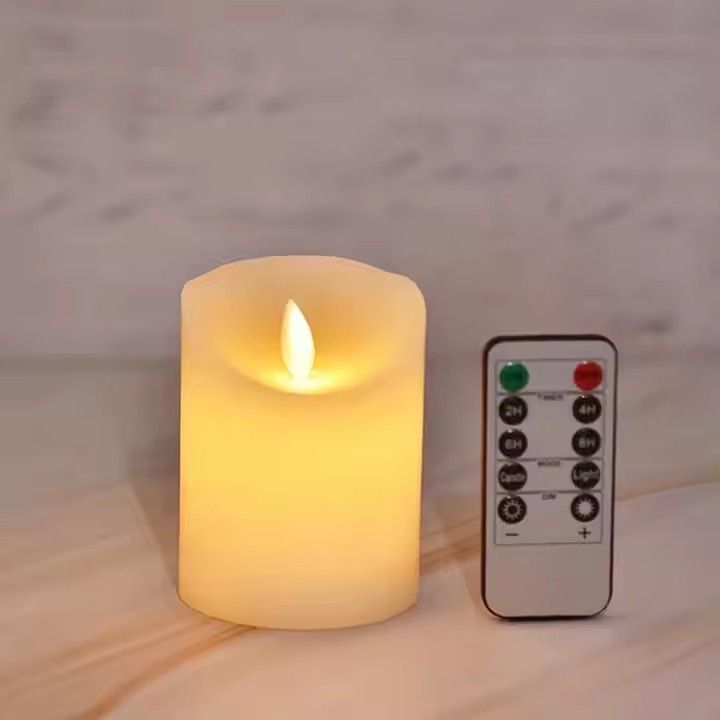 Plastic battery operated candles rechargeable candle lights home decoration led electronic candle