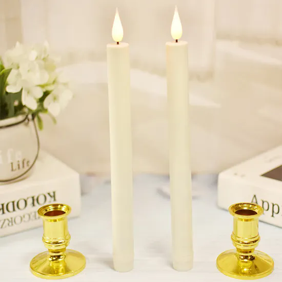 Wedding Home Decor LED Flameless Taper Candles Battery Operated Long Electric Candle