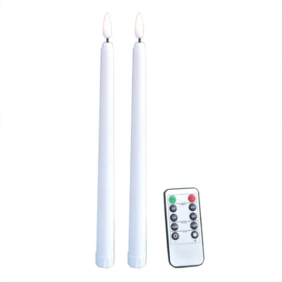 Wedding Home Decor LED Flameless Taper Candles Battery Operated Long Electric Candle