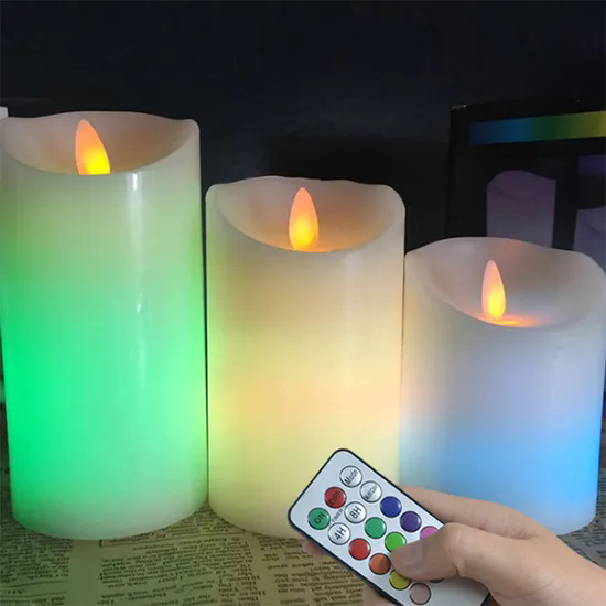 Remote Control LED Color Changing Candles Light Wedding Home Decor Battery Powered LED Candles