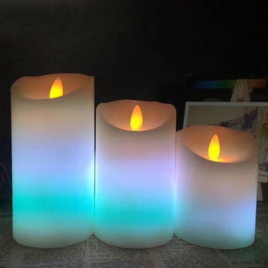 Remote Control LED Color Changing Candles Light Wedding Home Decor Battery Powered LED Candles