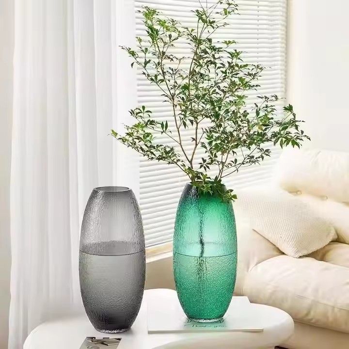 Wholesale Oversized Floor-to-ceiling Glass Vases Hydroponic Rich Home Guest Restaurant Flower Decoration