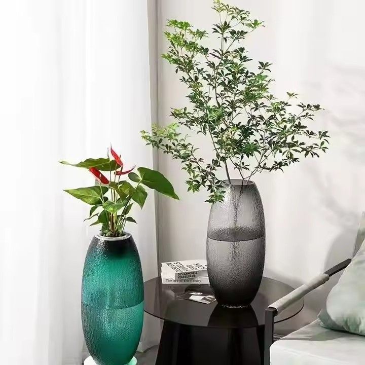 Wholesale Oversized Floor-to-ceiling Glass Vases Hydroponic Rich Home Guest Restaurant Flower Decoration