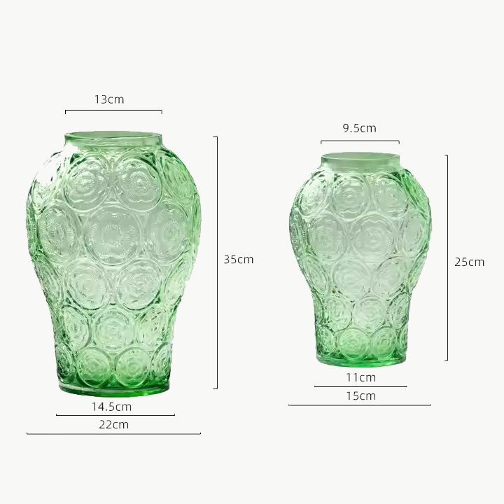 Hot sale Nordic creative light luxury transparent vase high-end sense of net red water flower arrangement glass vase