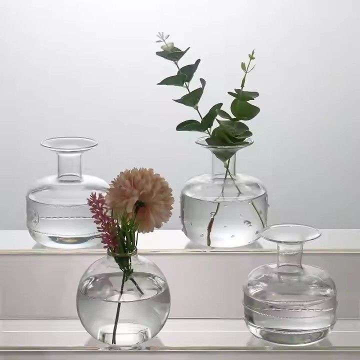 Hot Selling Hydroponic Tabletop Crystal Vase Art Deco Design for Home & Wedding Custom Logo ODM Supply