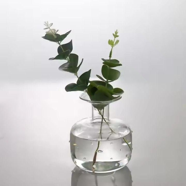 Hot Selling Hydroponic Tabletop Crystal Vase Art Deco Design for Home & Wedding Custom Logo ODM Supply