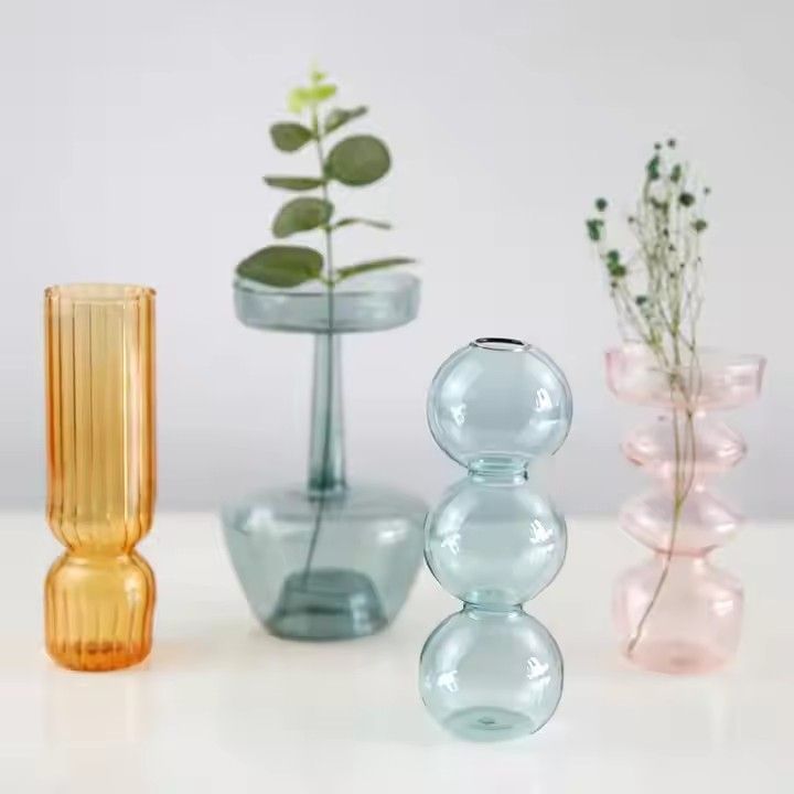 Professional Manufacturer Nordic Creative Glass Bud Vintage Luxury Vase