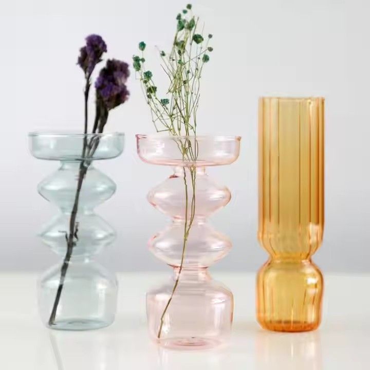 Professional Manufacturer Nordic Creative Glass Bud Vintage Luxury Vase