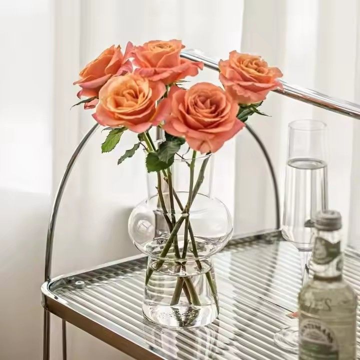 Wholesale custom hydroponic plant table vases home decor nordic arrangement flower glass vases