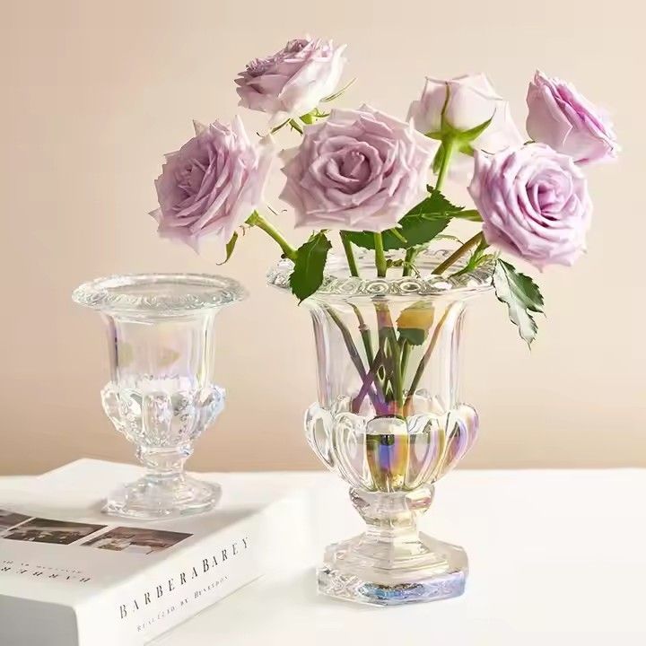 Hot sale lead free glass vase for wedding event table decoration centerpiece glass