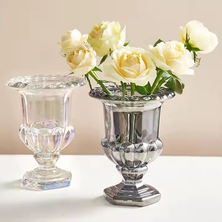 Hot sale lead free glass vase for wedding event table decoration centerpiece glass