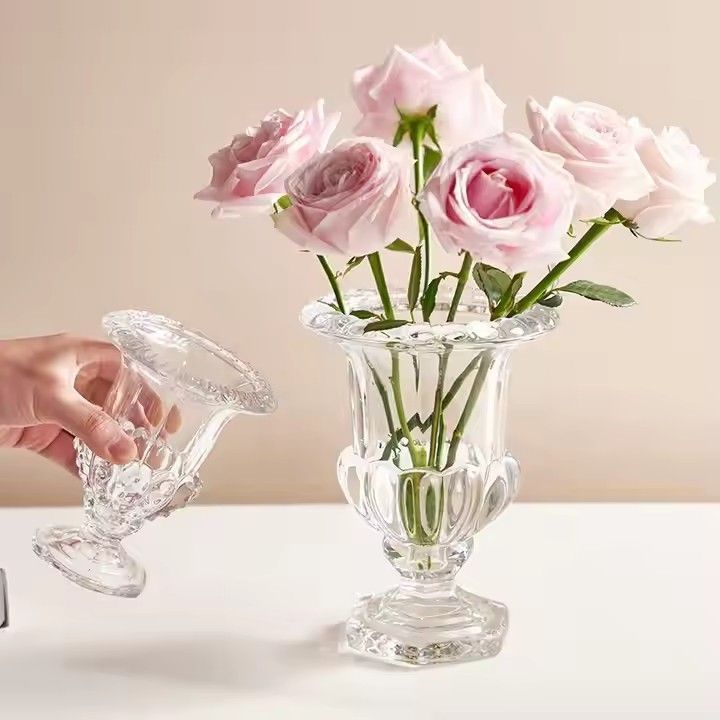 Hot sale lead free glass vase for wedding event table decoration centerpiece glass