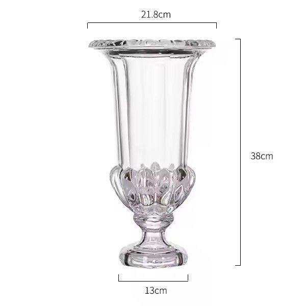 Wholesale European style creative glass vase modern vase for flowers creative flower vase home decor