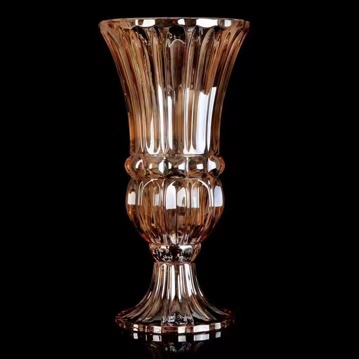 Factory Wholesale European Retro Floral Flower Arrangement glass Vase