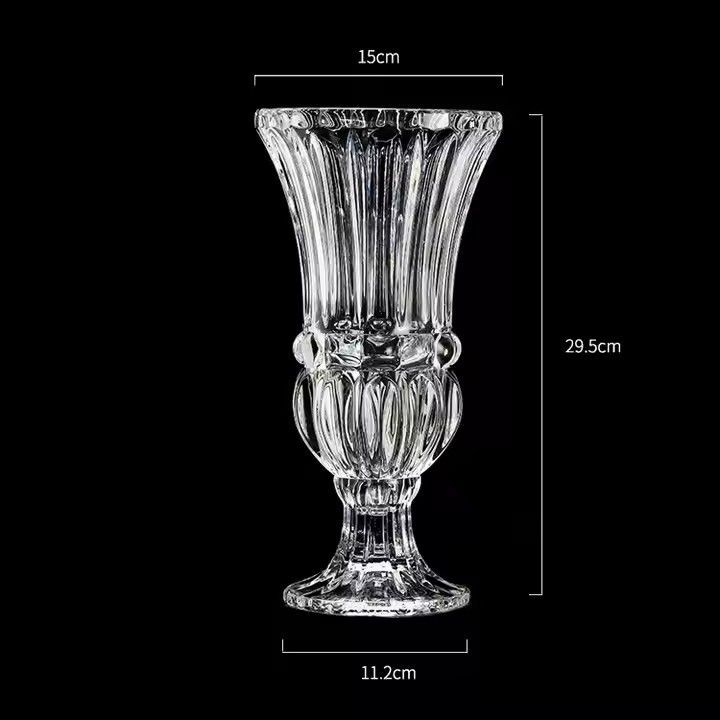 Factory Wholesale European Retro Floral Flower Arrangement glass Vase