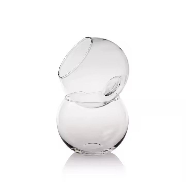 Small fish tank round Mini tank Creative Desktop multi purpose hydroponic fish tank clear glass fish bowl vase