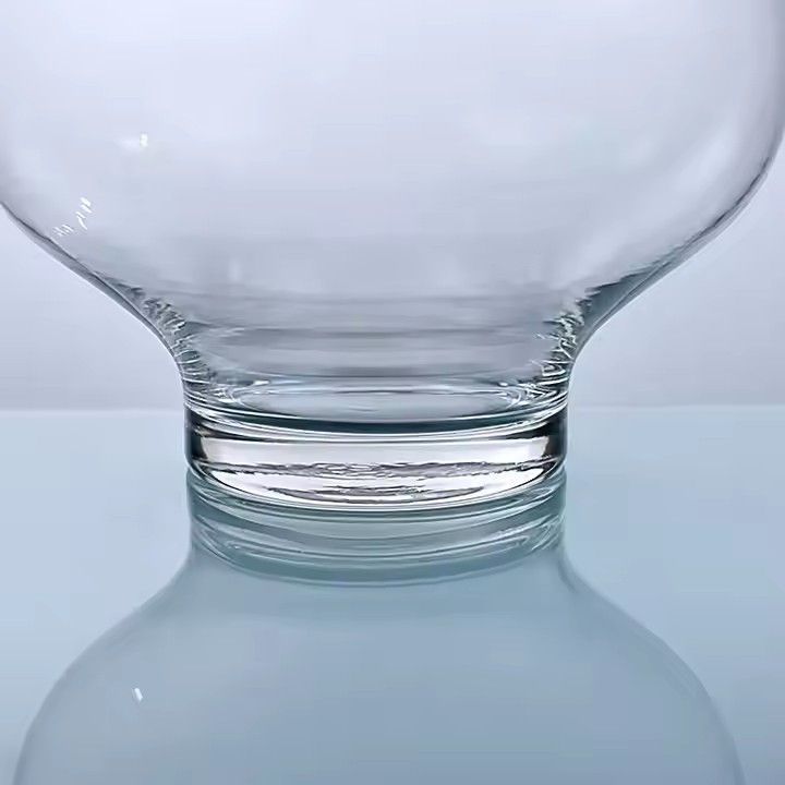 Wholesale colorful round shape 28cm tall decorative transparent vase clear cylinder glass flower vases for home decoration