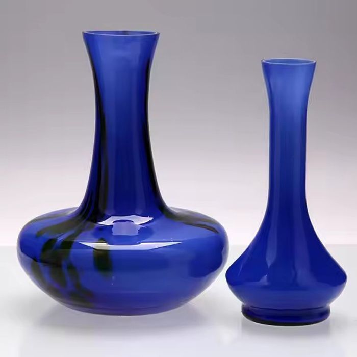 Vintage small cobalt blue glass vases wholesale