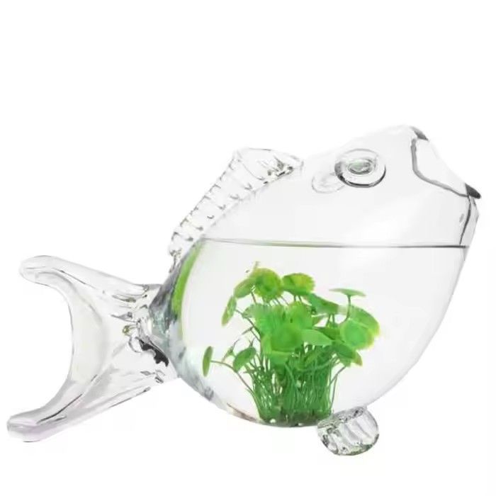 Fish shaped bowl glass bowl shaped glass vase