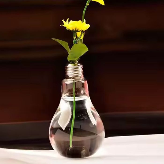 Wedding decor light bulb lamp glass vase for water plants