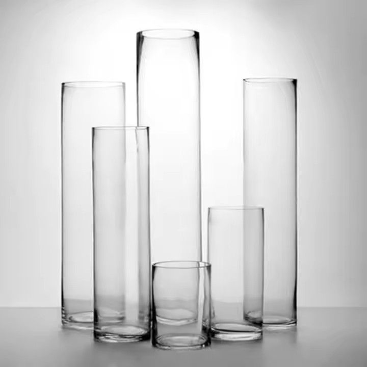 Tall hand blown color glass gorgeous designs unique shape vases