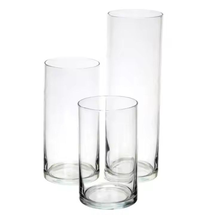 Tall hand blown color glass gorgeous designs unique shape vases