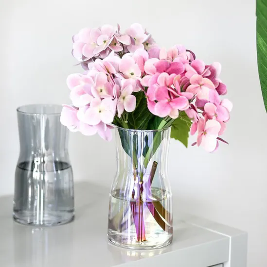 Wholesale Hot Selling Glass Vase Direct Large Cylinder Glass Flower Vase for Room Decor