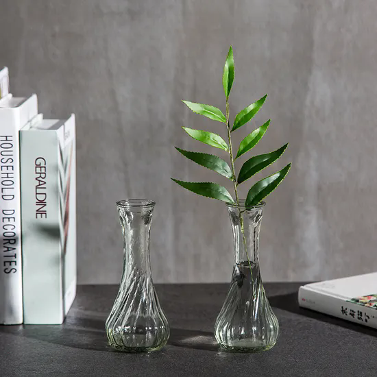 Transparent Glass Vase Living Room Flower Arrangement Decoration Simple Floor Large Decoration Glass Vases