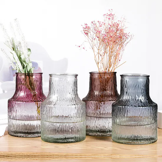 Wholesale Cheap Creative Design Colorful Modern Tabletop Decorative Flower Glass Vase