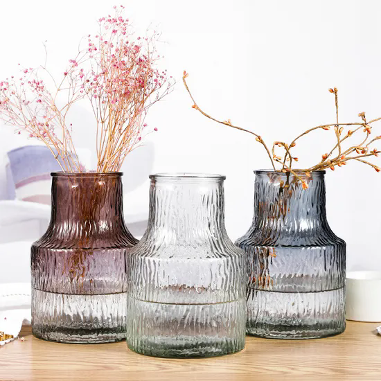 Wholesale Cheap Creative Design Colorful Modern Tabletop Decorative Flower Glass Vase