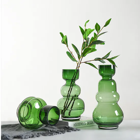 Hot Selling Innovative Products Hand Blown Creative Round Shape Hydroponic Glass Vase