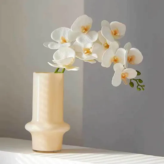 Light Luxury Opaque Colored Glass Vase High Creativity Home Decoration Vase Wholesale