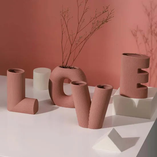 Nordic Creative Small Ceramic Vase Set Flower Pot Decor Homegoods Ceramic Vases for Wedding