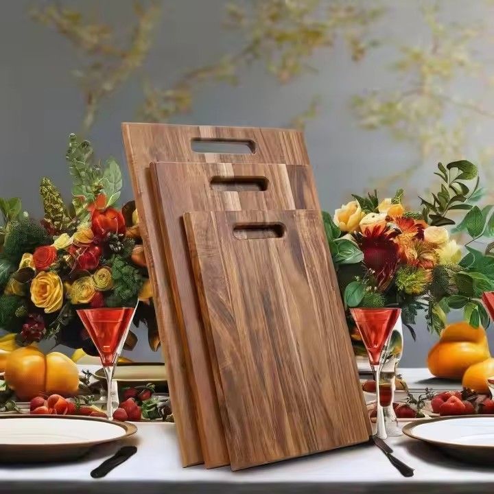 Eco-Friendly Top Popular Custom Solid Wood Chopping Board Kitchenware Acacia Wood Cutting Board