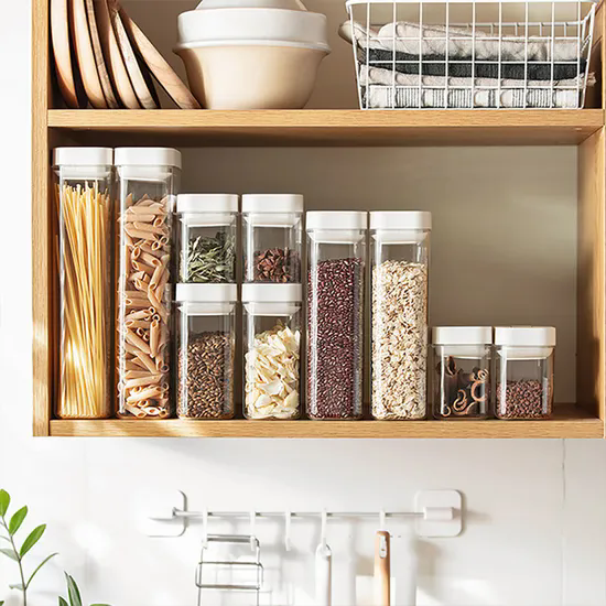 Airtight Food Storage Containers with Easy Lock Lids BPA Free Plastic Cereal Storage Container