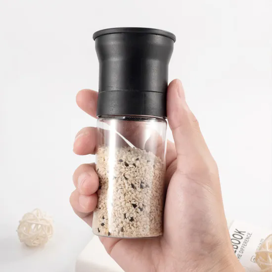 100ml Pet Spice Jars Pepper Grinder Kitchen Hand Grind Plastic Seasoning Bottle