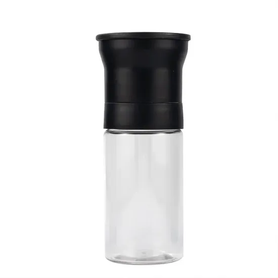 100ml Pet Spice Jars Pepper Grinder Kitchen Hand Grind Plastic Seasoning Bottle