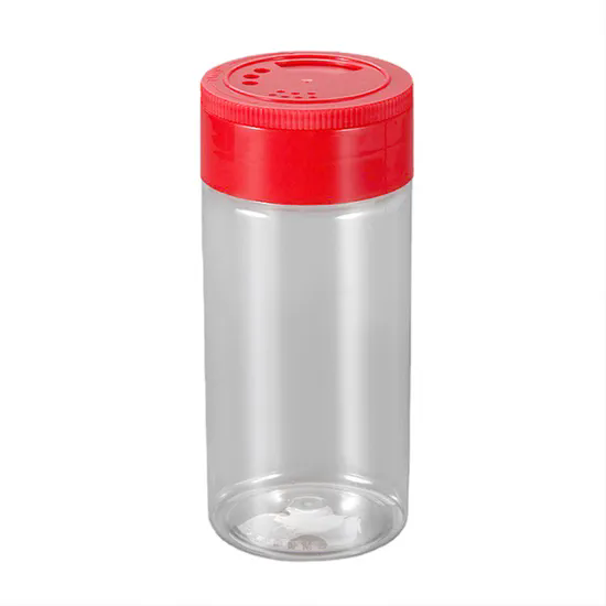 Custom Logo Empty Plastic Spice Jars with Lids Kitchen Storing Screw Cap Seasoning Jar