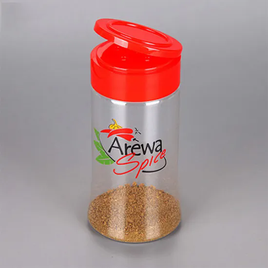 Pet Plastic Seasoning Spice Bottle Kitchen Tool Toothpick Cap Plastic Salt Pepper Spice Jar