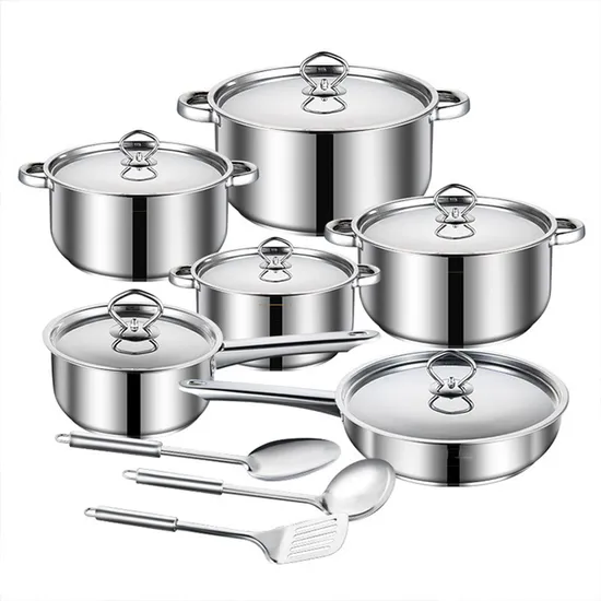 Hot Selling 15 Pieces Non Stick Pots Cookware Set Cooking Kitchen Tools Pots and Pans Sets